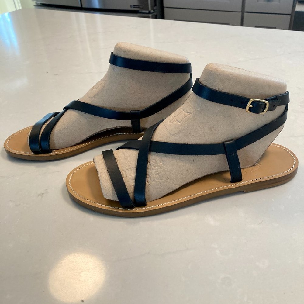 J. Crew Flat Strappy Sandals in vachetta leather - Picture 5 of 12